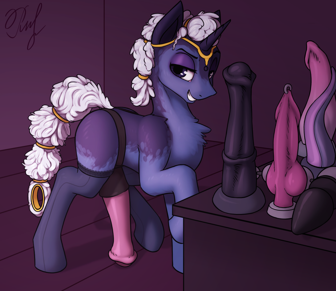 1840030__explicit_artist-colon-phenyanyanya_oc_dildo_female_mistress_sex+toy_smiling_smirk_solo_solo+female_strapon